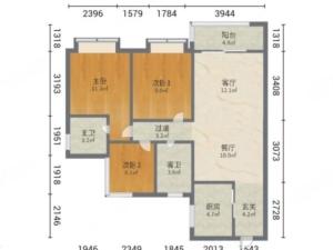 碧桂园华发香洲府 3室2厅 93㎡ 精装珠海香洲区南屏二手房图片