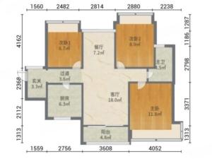 碧水岸 3室2厅 89.57㎡ 毛坯珠海斗门区井岸镇二手房图片