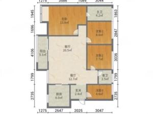 中邦御珑湾 4室2厅 98.37㎡ 精装珠海斗门区白蕉镇二手房图片
