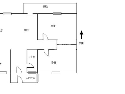 华侨海景山庄小区3室2厅2卫户型图1