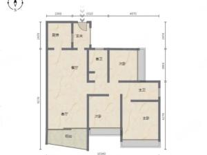 华发国际海岸揽澳郡 3室2厅 99.74㎡ 毛坯珠海香洲区湾仔二手房图片